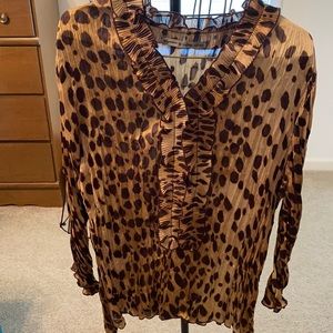 Animal print blouse